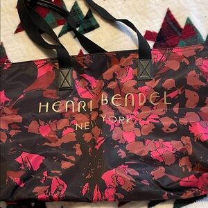 Henri Bendel Vibrant Pink and Black Tote